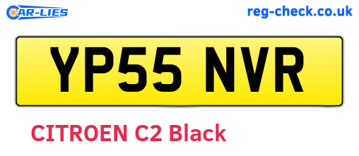 YP55NVR are the vehicle registration plates.