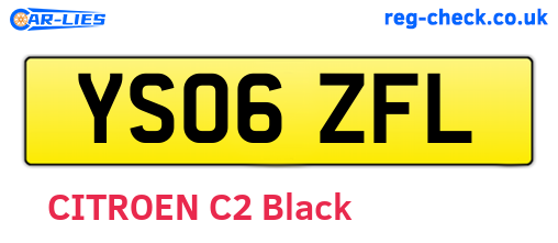 YS06ZFL are the vehicle registration plates.