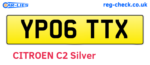 YP06TTX are the vehicle registration plates.
