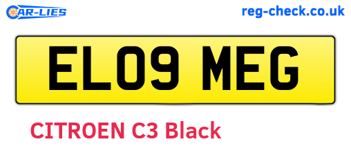 EL09MEG are the vehicle registration plates.