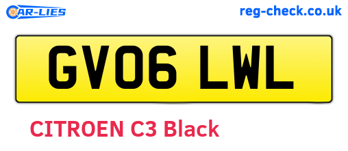 GV06LWL are the vehicle registration plates.