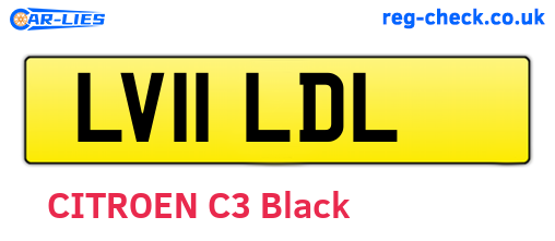 LV11LDL are the vehicle registration plates.
