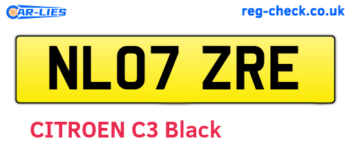 NL07ZRE are the vehicle registration plates.