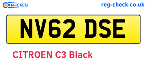 NV62DSE are the vehicle registration plates.
