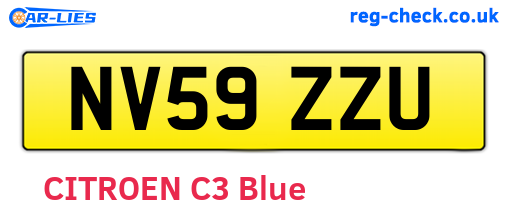 NV59ZZU are the vehicle registration plates.