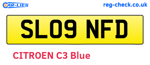 SL09NFD are the vehicle registration plates.