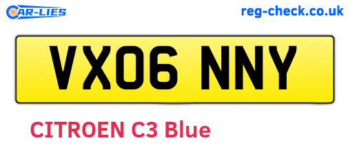VX06NNY are the vehicle registration plates.