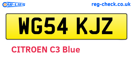 WG54KJZ are the vehicle registration plates.