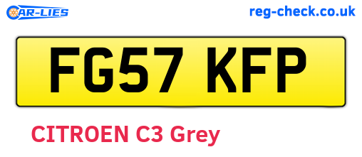 FG57KFP are the vehicle registration plates.