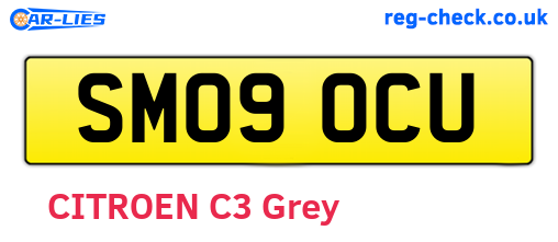 SM09OCU are the vehicle registration plates.