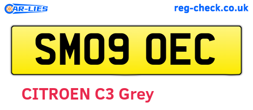SM09OEC are the vehicle registration plates.