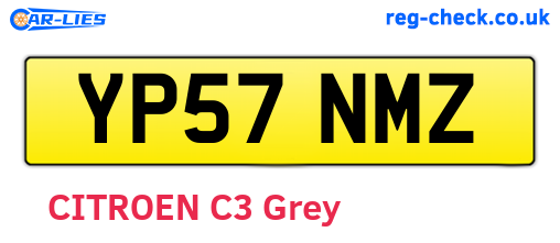 YP57NMZ are the vehicle registration plates.