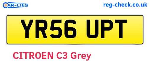 YR56UPT are the vehicle registration plates.