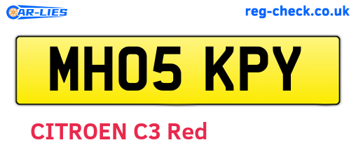 MH05KPY are the vehicle registration plates.
