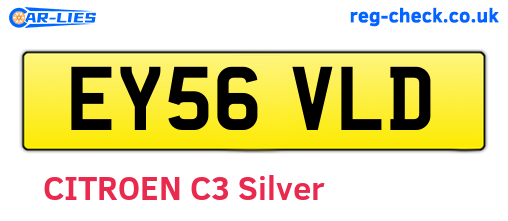EY56VLD are the vehicle registration plates.