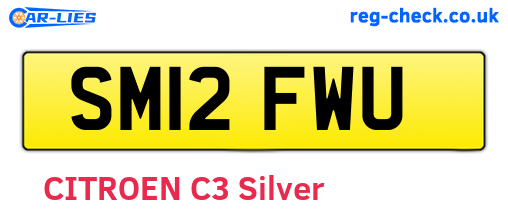 SM12FWU are the vehicle registration plates.