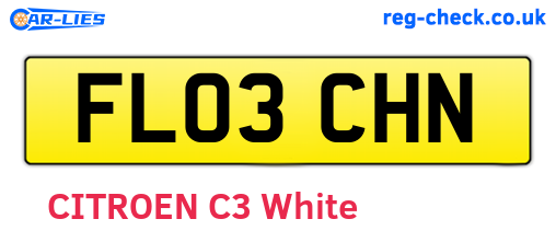 FL03CHN are the vehicle registration plates.
