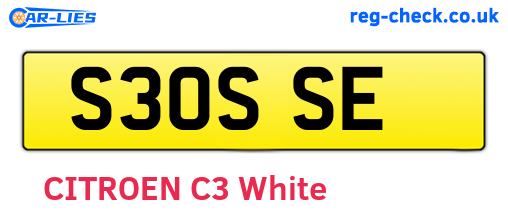 S30SSE are the vehicle registration plates.