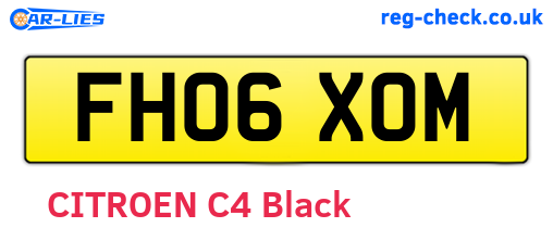 FH06XOM are the vehicle registration plates.