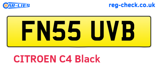 FN55UVB are the vehicle registration plates.