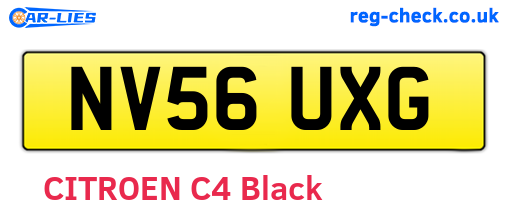 NV56UXG are the vehicle registration plates.