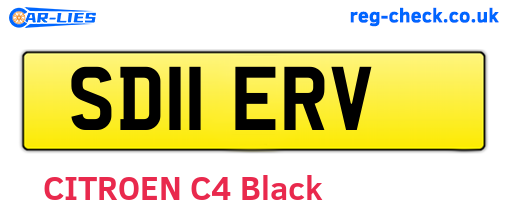 SD11ERV are the vehicle registration plates.