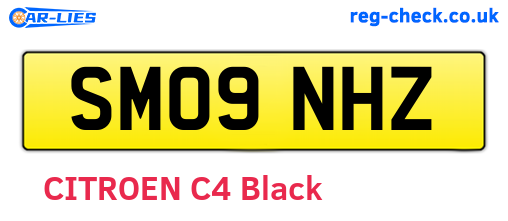 SM09NHZ are the vehicle registration plates.