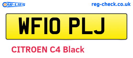WF10PLJ are the vehicle registration plates.