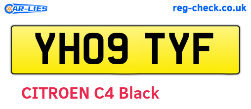 YH09TYF are the vehicle registration plates.
