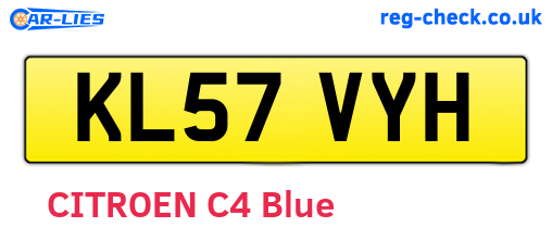 KL57VYH are the vehicle registration plates.