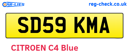 SD59KMA are the vehicle registration plates.