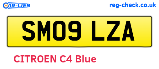 SM09LZA are the vehicle registration plates.
