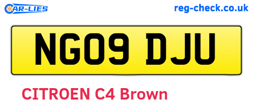 NG09DJU are the vehicle registration plates.