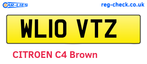 WL10VTZ are the vehicle registration plates.