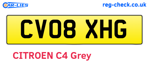 CV08XHG are the vehicle registration plates.
