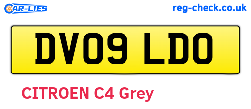 DV09LDO are the vehicle registration plates.