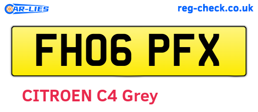 FH06PFX are the vehicle registration plates.