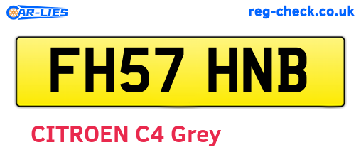 FH57HNB are the vehicle registration plates.