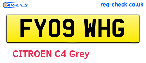 FY09WHG are the vehicle registration plates.