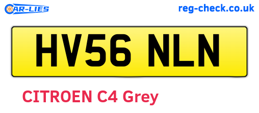 HV56NLN are the vehicle registration plates.