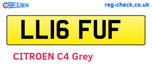 LL16FUF are the vehicle registration plates.