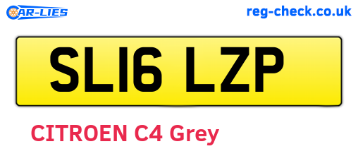 SL16LZP are the vehicle registration plates.