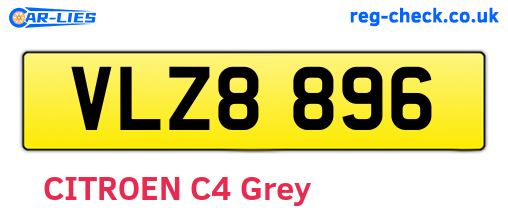 VLZ8896 are the vehicle registration plates.