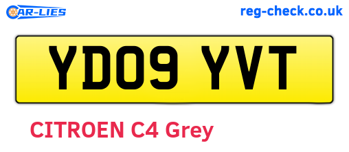 YD09YVT are the vehicle registration plates.