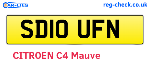 SD10UFN are the vehicle registration plates.