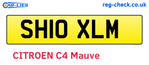 SH10XLM are the vehicle registration plates.