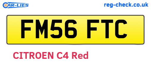 FM56FTC are the vehicle registration plates.