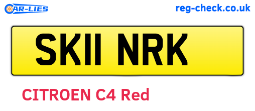 SK11NRK are the vehicle registration plates.