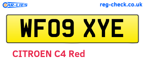 WF09XYE are the vehicle registration plates.