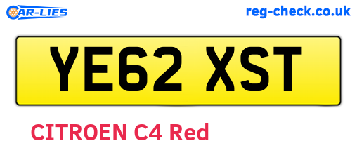 YE62XST are the vehicle registration plates.